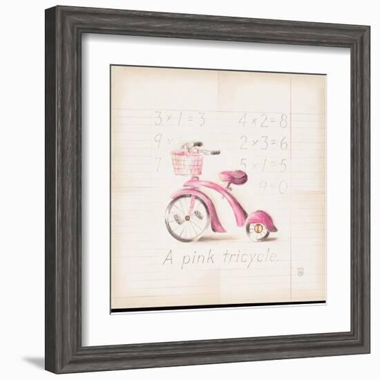 Pink Tricycle-Lauren Hamilton-Framed Art Print