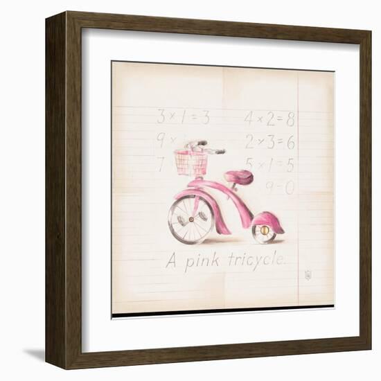 Pink Tricycle-Lauren Hamilton-Framed Art Print