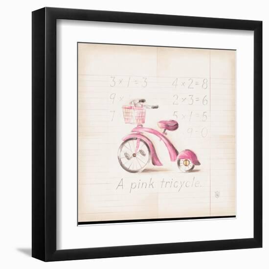 Pink Tricycle-Lauren Hamilton-Framed Art Print