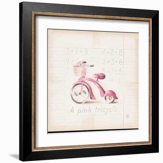 Pink Tricycle-Lauren Hamilton-Framed Art Print