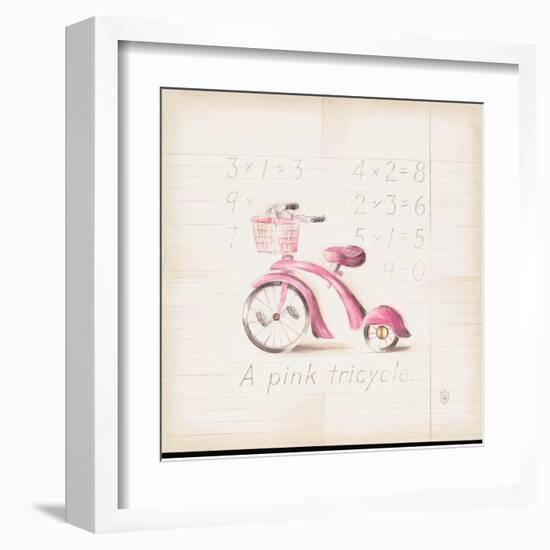 Pink Tricycle-Lauren Hamilton-Framed Art Print