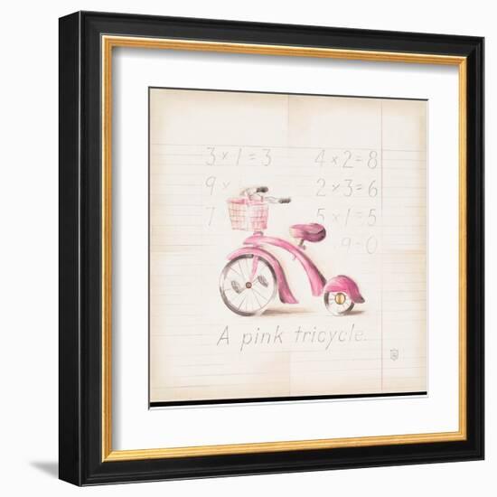 Pink Tricycle-Lauren Hamilton-Framed Art Print