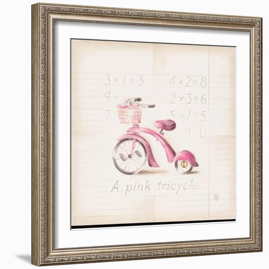 Pink Tricycle-Lauren Hamilton-Framed Art Print