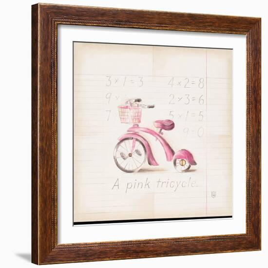 Pink Tricycle-Lauren Hamilton-Framed Art Print