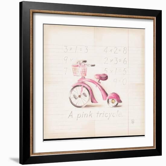 Pink Tricycle-Lauren Hamilton-Framed Art Print