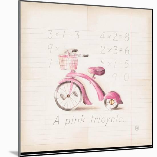 Pink Tricycle-Lauren Hamilton-Mounted Art Print