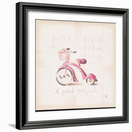 Pink Tricycle-Lauren Hamilton-Framed Art Print