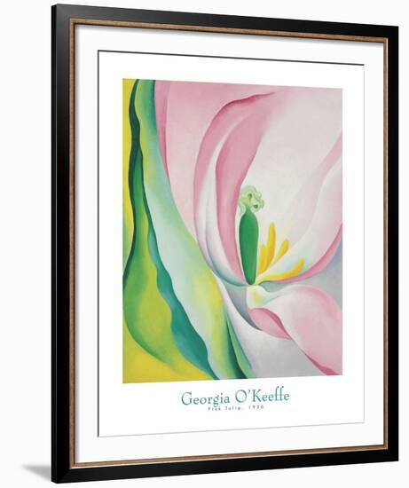 Pink Tulip, 1926-Georgia O'Keeffe-Framed Art Print