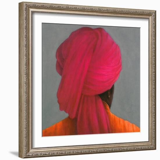 Pink Turban-Lincoln Seligman-Framed Giclee Print