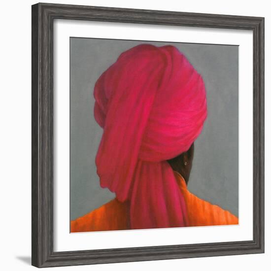 Pink Turban-Lincoln Seligman-Framed Giclee Print