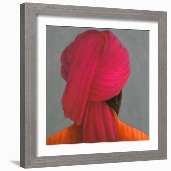 Pink Turban-Lincoln Seligman-Framed Giclee Print