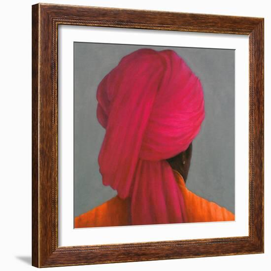 Pink Turban-Lincoln Seligman-Framed Giclee Print