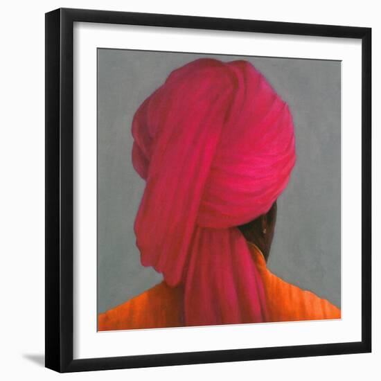 Pink Turban-Lincoln Seligman-Framed Giclee Print