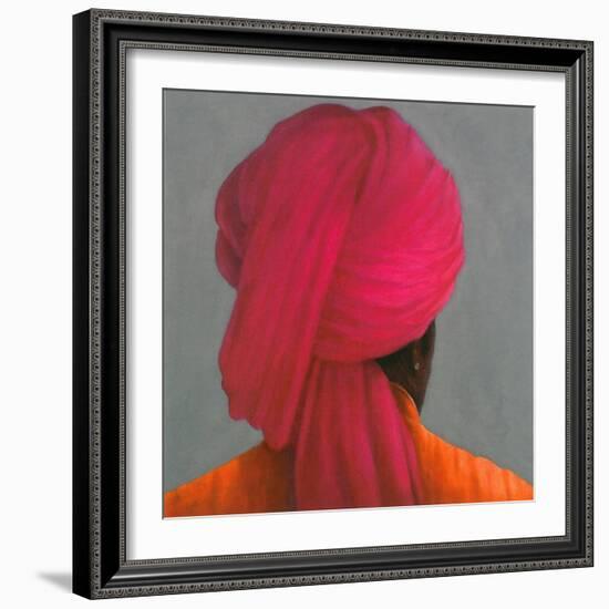 Pink Turban-Lincoln Seligman-Framed Giclee Print