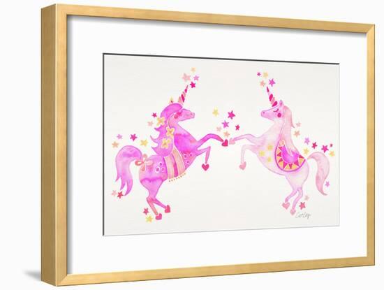 Pink Unicorns-Cat Coquillette-Framed Giclee Print