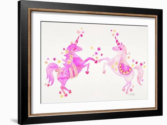 Pink Unicorns-Cat Coquillette-Framed Giclee Print