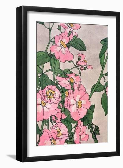 Pink Vine Flowers-Incado-Framed Art Print