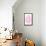 Pink Watercolor Agate I-Susan Bryant-Framed Stretched Canvas displayed on a wall