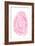 Pink Watercolor Agate I-Susan Bryant-Framed Art Print