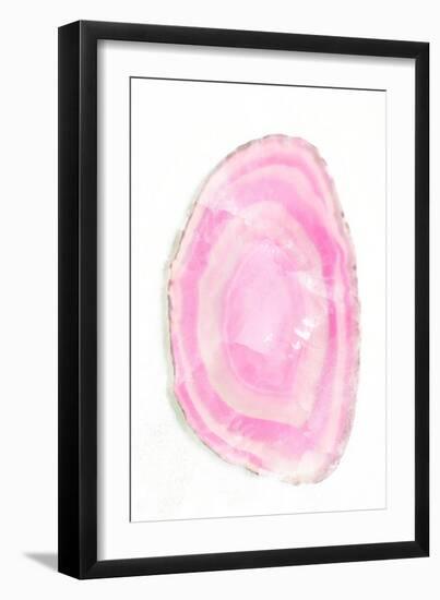 Pink Watercolor Agate I-Susan Bryant-Framed Art Print