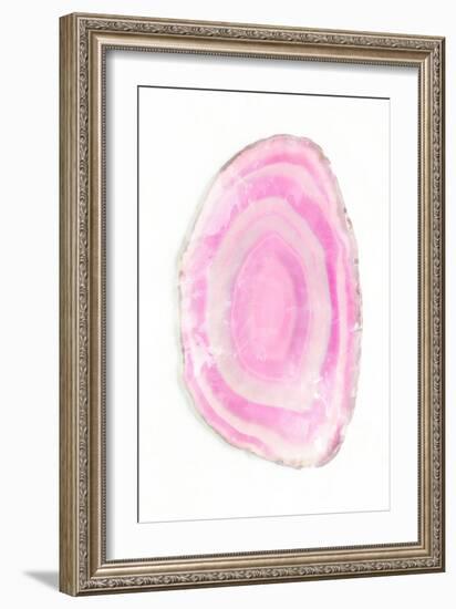 Pink Watercolor Agate III-Susan Bryant-Framed Art Print