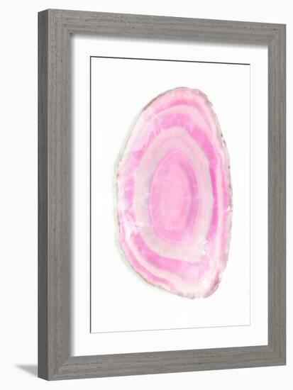 Pink Watercolor Agate III-Susan Bryant-Framed Art Print