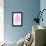 Pink Watercolor Agate III-Susan Bryant-Framed Stretched Canvas displayed on a wall