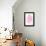 Pink Watercolor Agate III-Susan Bryant-Framed Stretched Canvas displayed on a wall