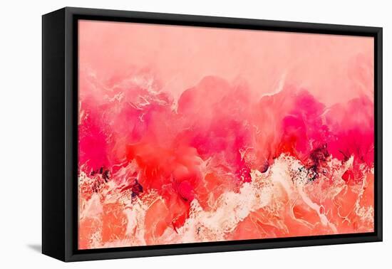 Pink Wave-null-Framed Premier Image Canvas