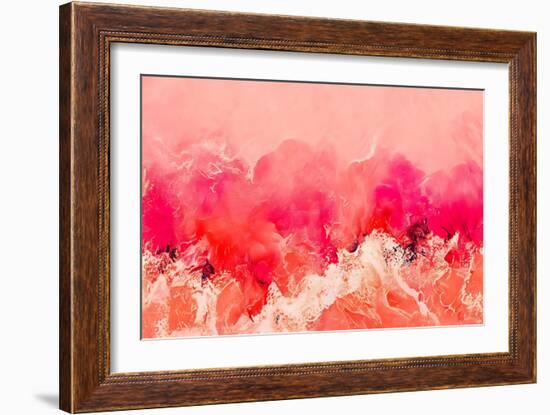 Pink Wave-null-Framed Giclee Print