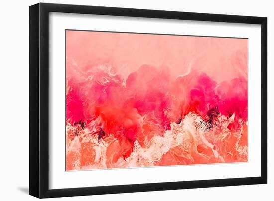 Pink Wave-null-Framed Giclee Print