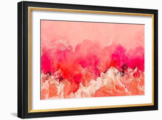 Pink Wave-null-Framed Giclee Print