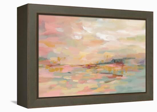 Pink Waves-Silvia Vassileva-Framed Stretched Canvas