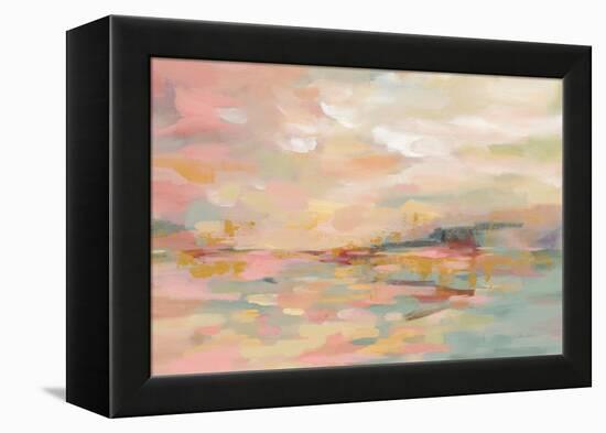 Pink Waves-Silvia Vassileva-Framed Stretched Canvas