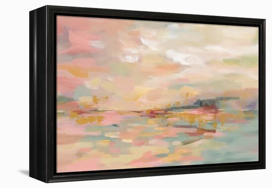 Pink Waves-Silvia Vassileva-Framed Stretched Canvas