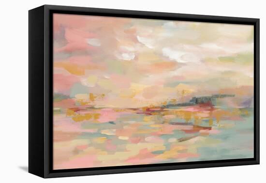 Pink Waves-Silvia Vassileva-Framed Stretched Canvas