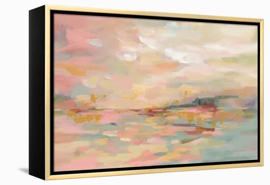 Pink Waves-Silvia Vassileva-Framed Stretched Canvas