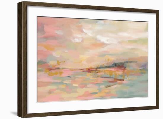 Pink Waves-Silvia Vassileva-Framed Art Print