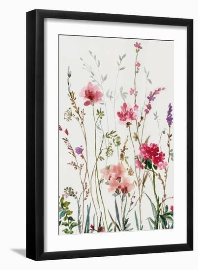 Pink Wild Flowers I-Asia Jensen-Framed Art Print