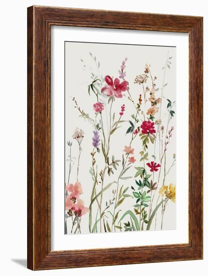 Pink Wild Flowers II-Asia Jensen-Framed Art Print