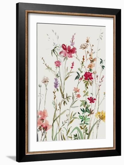 Pink Wild Flowers II-Asia Jensen-Framed Art Print