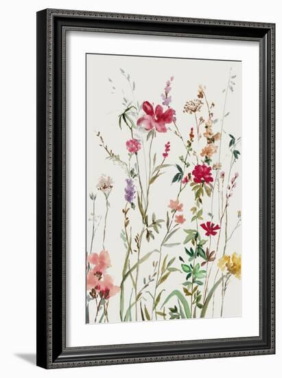 Pink Wild Flowers II-Asia Jensen-Framed Art Print