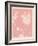 Pink Wildflower Silhouette II-Jacob Green-Framed Art Print