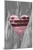 Pink Woodcut Heart I-Gail Peck-Mounted Photo