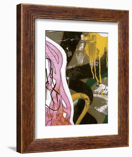 Pink Yellow Tag 2-Jenny Kraft-Framed Art Print