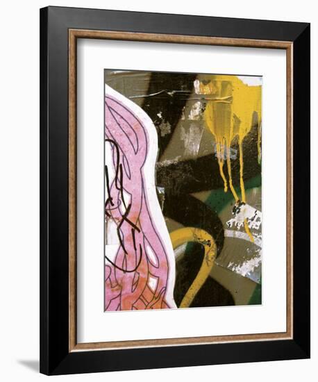 Pink Yellow Tag 2-Jenny Kraft-Framed Art Print