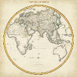 1812 Eastern Hemisphere-Pinkerton-Framed Stretched Canvas