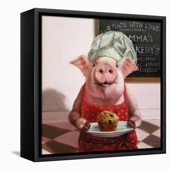 Pinkies Bakery-Lucia Heffernan-Framed Stretched Canvas