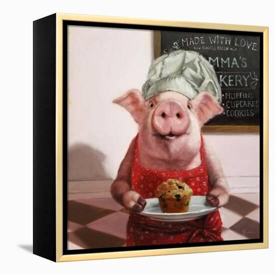 Pinkies Bakery-Lucia Heffernan-Framed Stretched Canvas