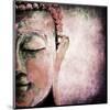 Pinkish Sgrafitto Buddha-null-Mounted Art Print